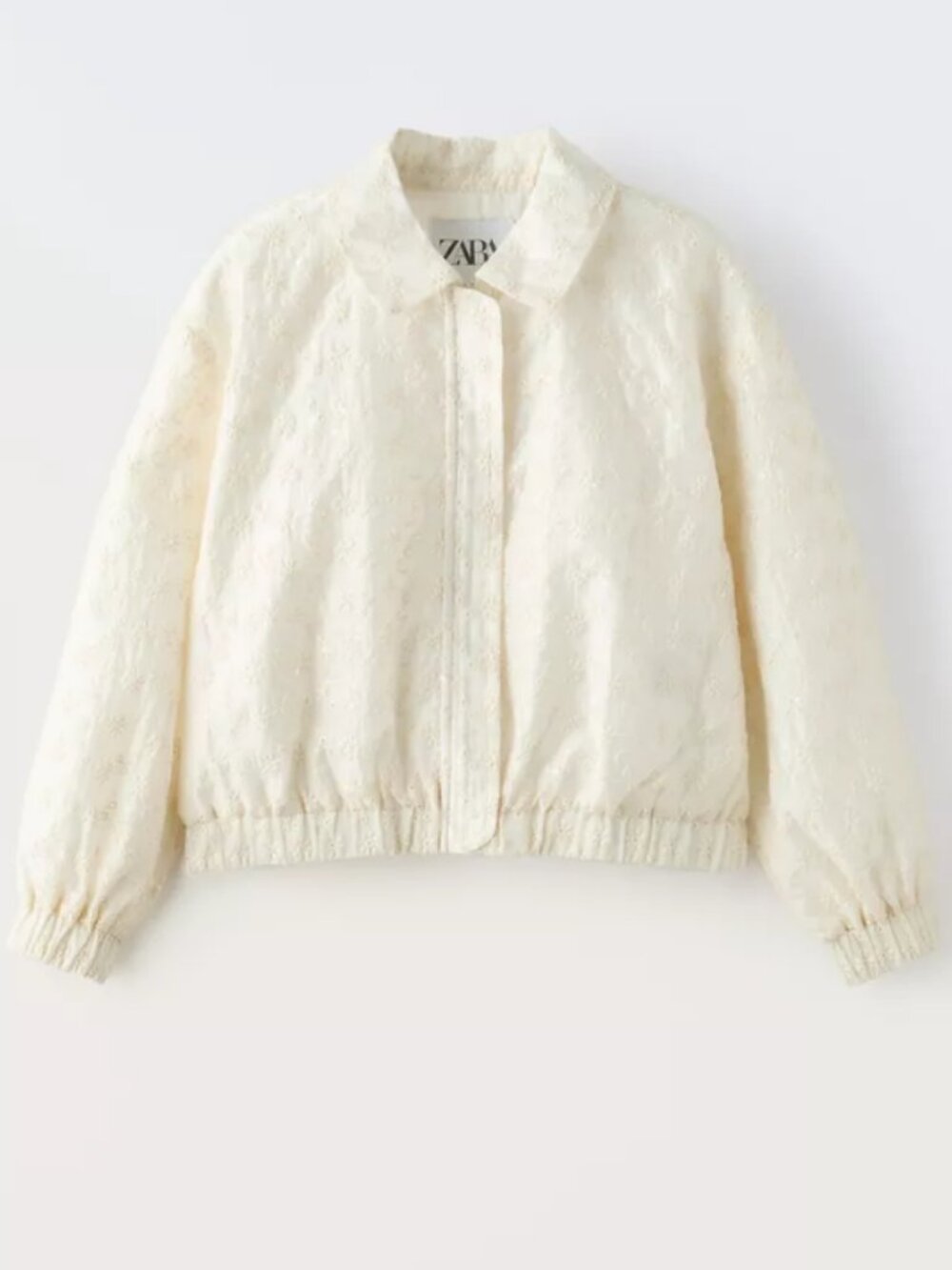 Zara Girls’ Embroidered Sequin Bomber Jacket–Size 8–9Y (51.18 in)/ NWT 🤍✨